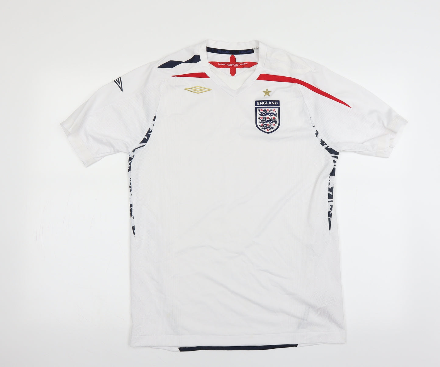 Umbro Boys White   Basic T-Shirt Size XL  - England Football