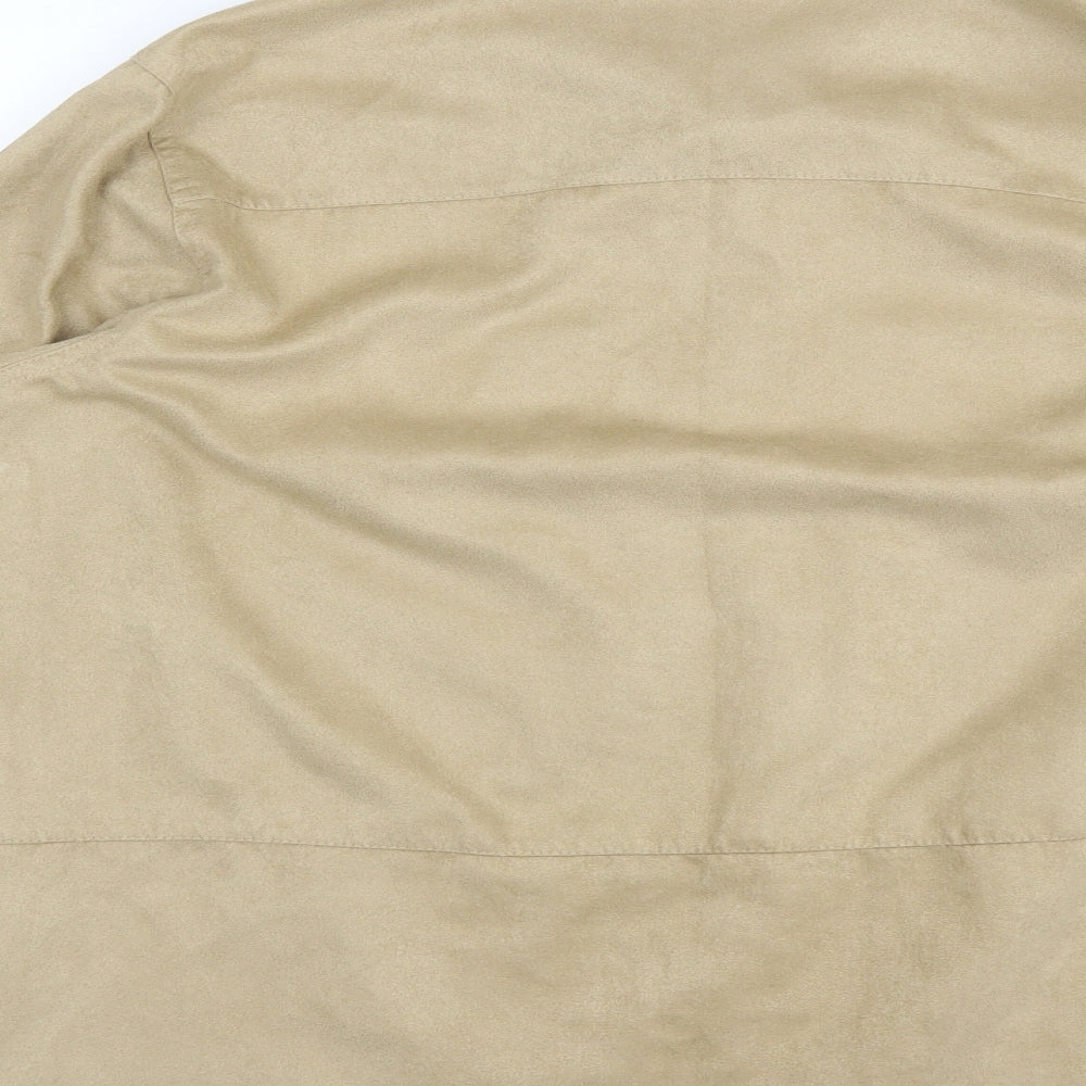 Marks and Spencer Womens Beige   Basic Button-Up Size 14