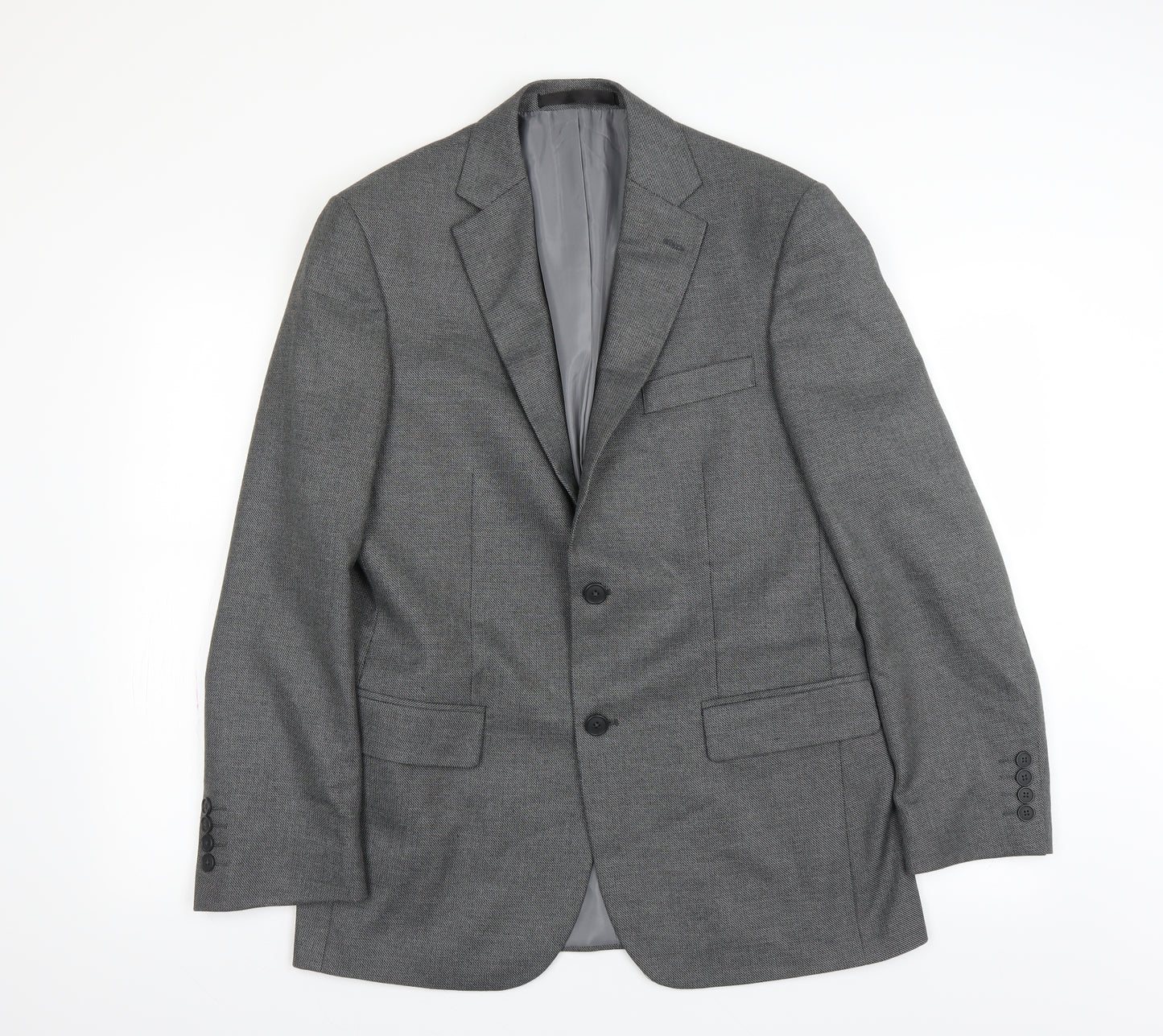 Marks and Spencer Mens Grey   Jacket Suit Jacket Size 38