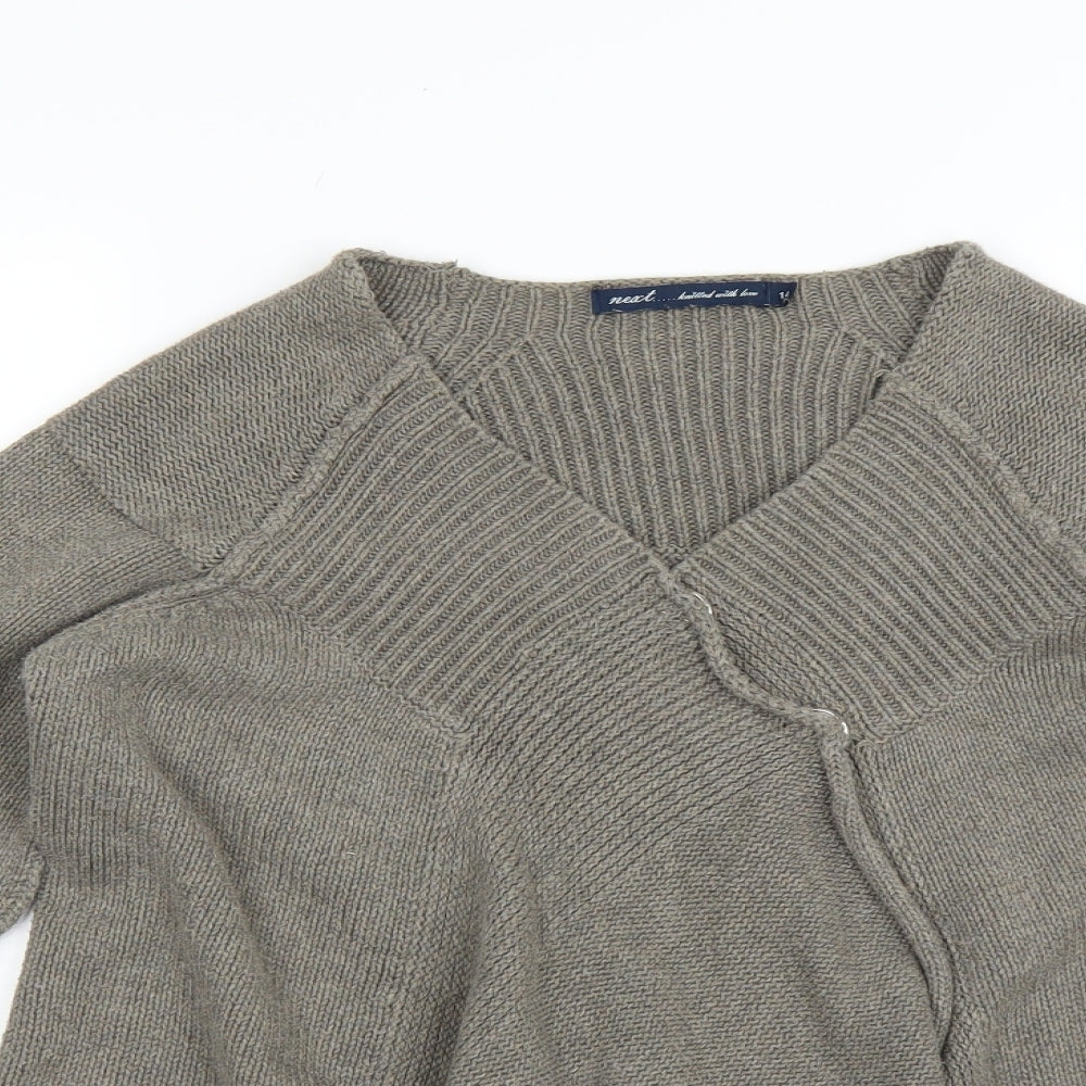 NEXT Womens Green   Cardigan Jumper Size 14