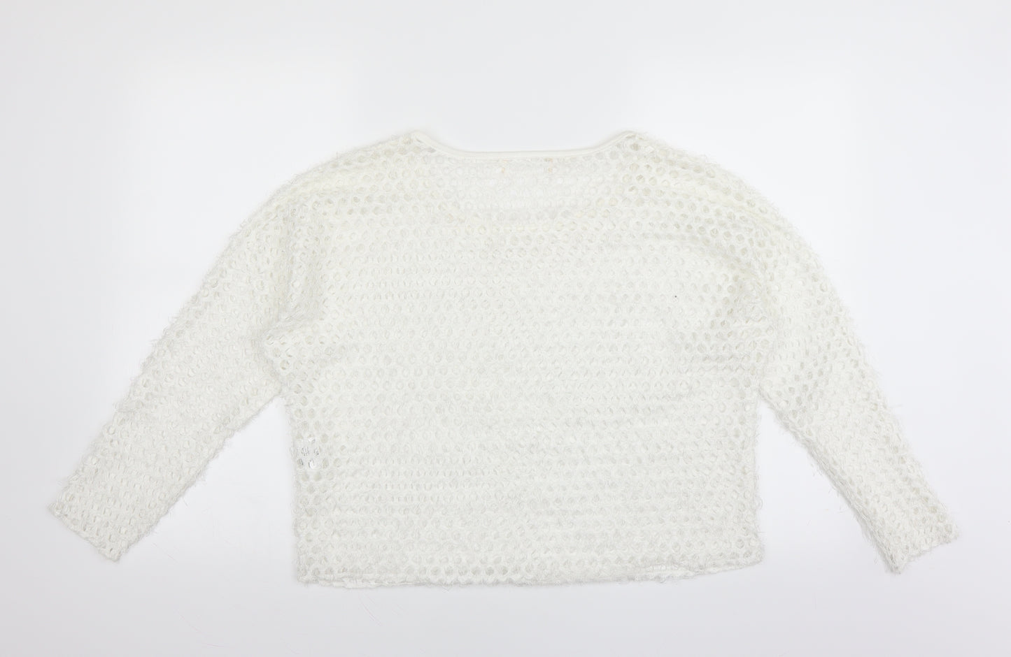 Preworn Womens White   Pullover Jumper Size M  - CUT OUT DETAIL