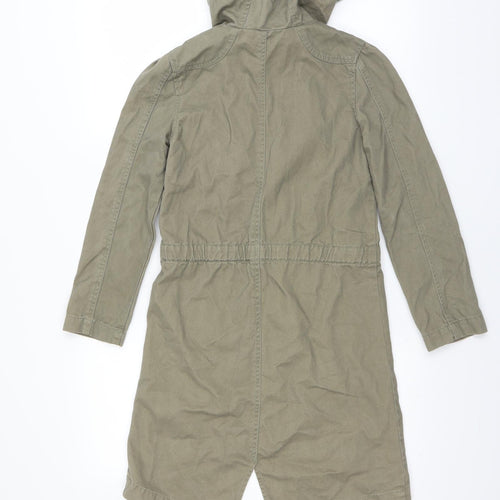 Miss Evie Girls Green   Parka Jacket Size 10-11 Years