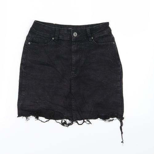 FACTORIE Womens Black  Denim A-Line Skirt Size 8