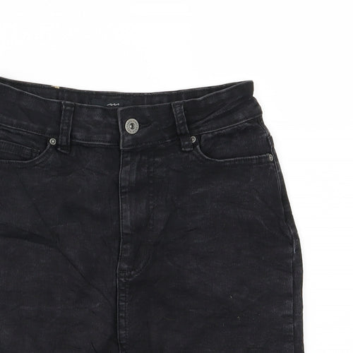 FACTORIE Womens Black  Denim A-Line Skirt Size 8