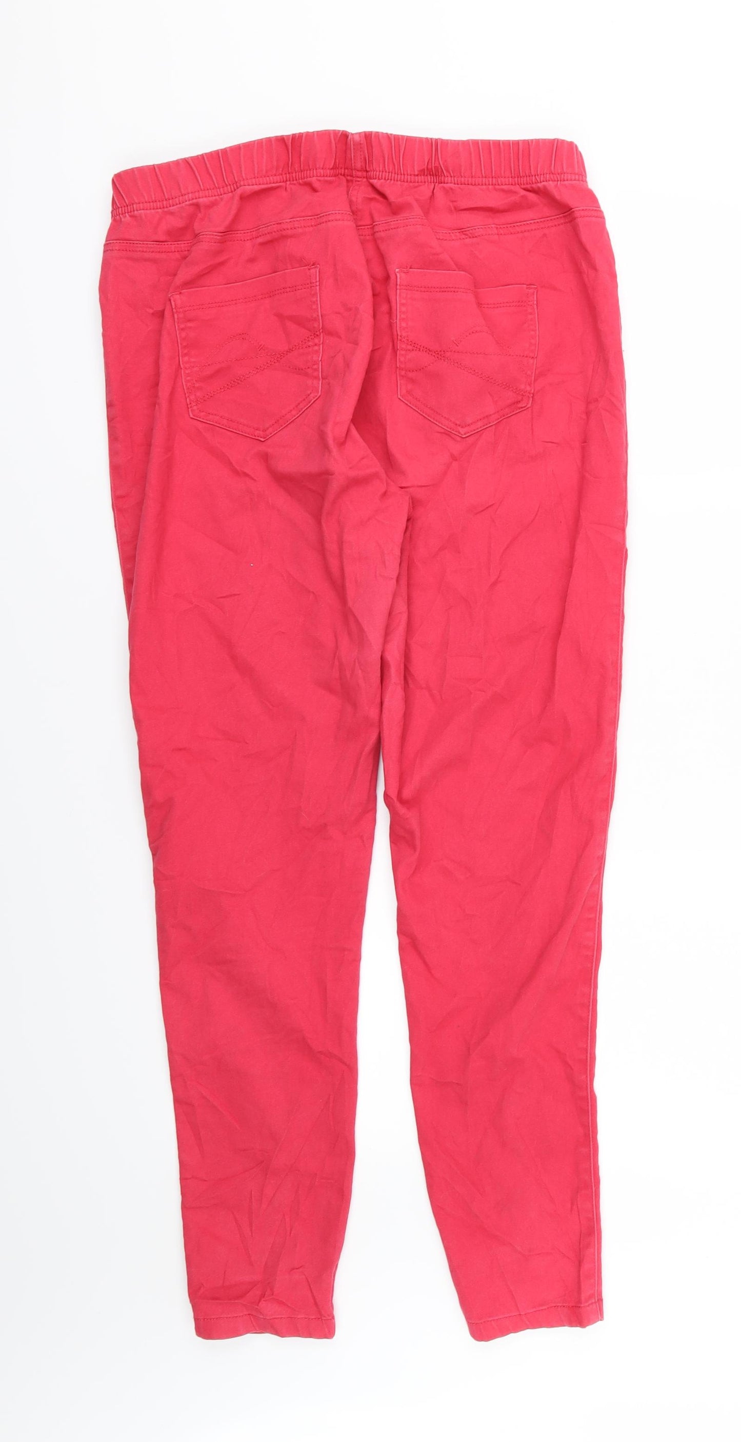 TU Womens Red  Denim Jegging Jeans Size 18 L30 in