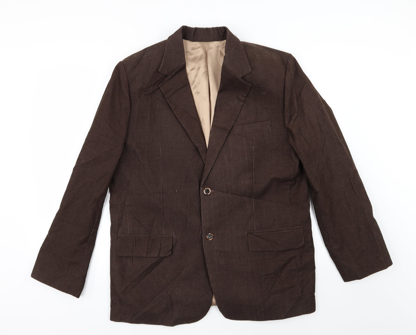 Preworn Mens Brown  Corduroy Jacket Suit Jacket Size 40