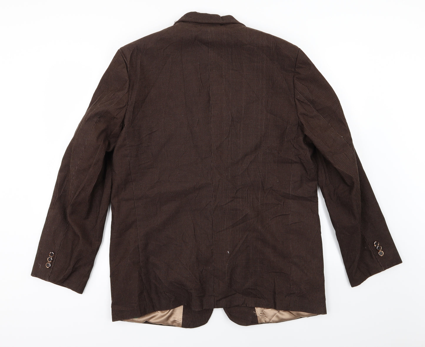 Preworn Mens Brown  Corduroy Jacket Suit Jacket Size 40