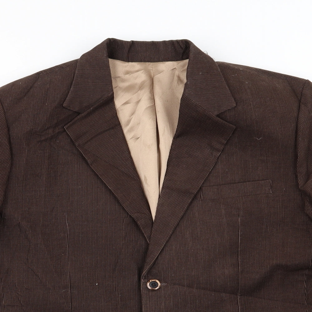 Preworn Mens Brown  Corduroy Jacket Suit Jacket Size 40