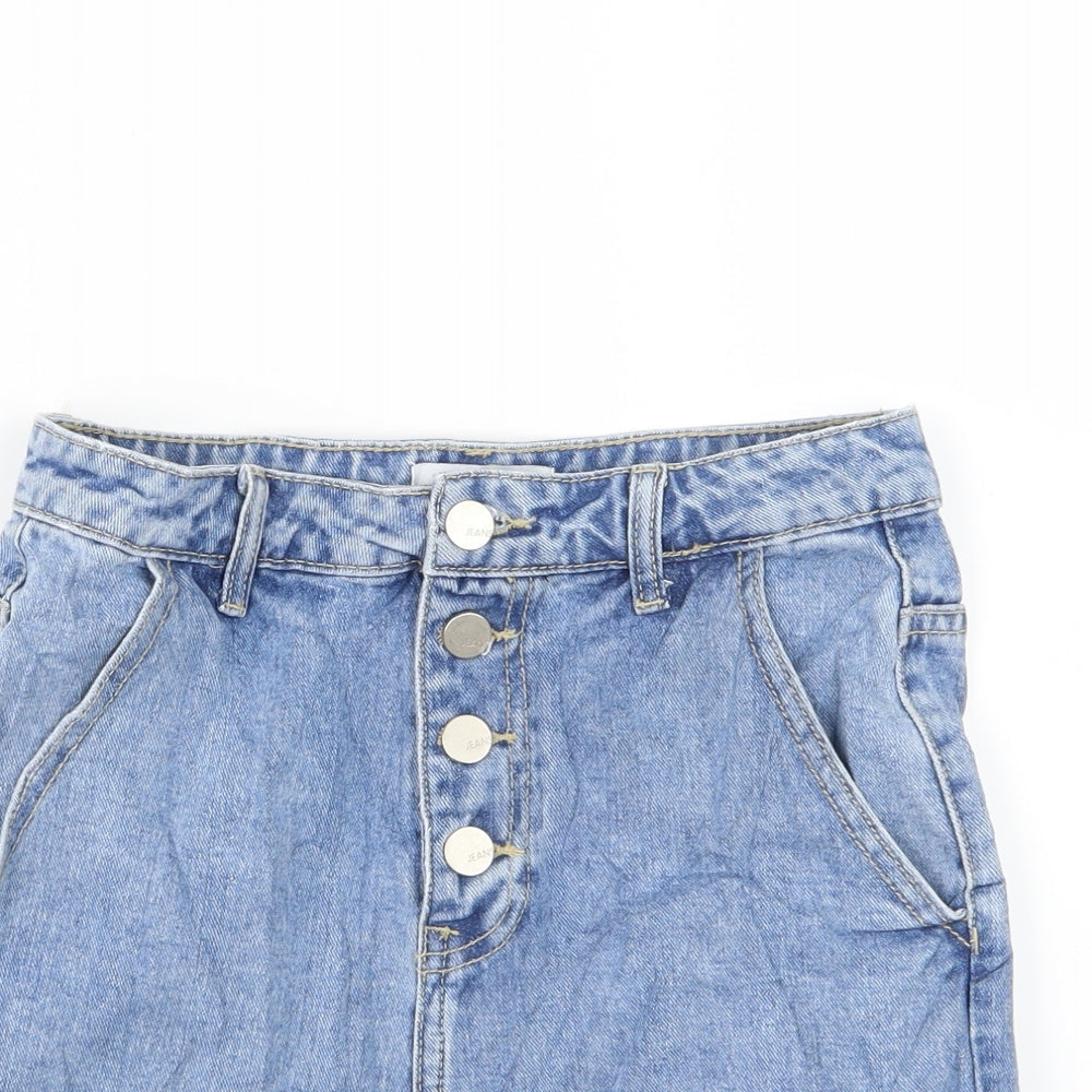 REDAIL Womens Blue  Denim Hot Pants Shorts Size 6