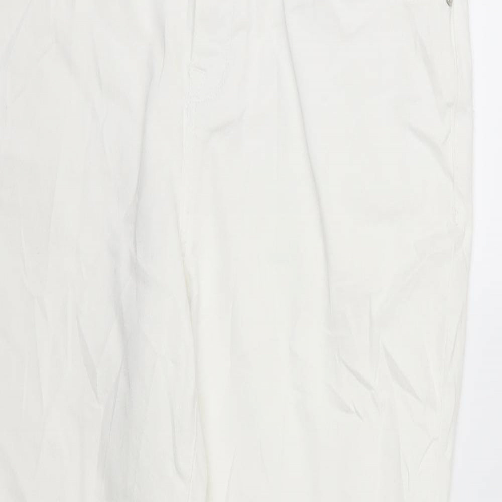 Blue 73 Womens White  Denim Skinny Jeans Size 16 L26 in