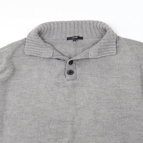 George Womens Grey  Knit Pullover Jumper Size 2XL