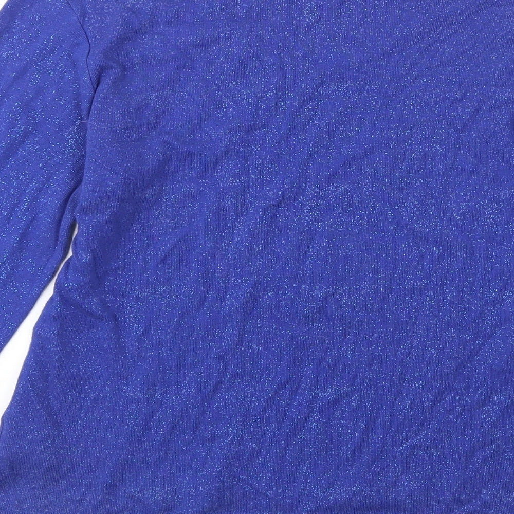 Preworn Womens Blue  Knit Pullover Jumper Size 14  - Speckled