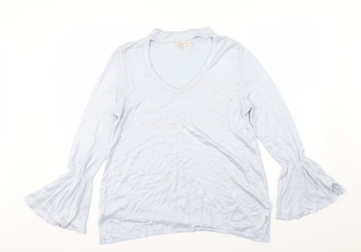 F&F Womens Blue  Knit Pullover Jumper Size 12