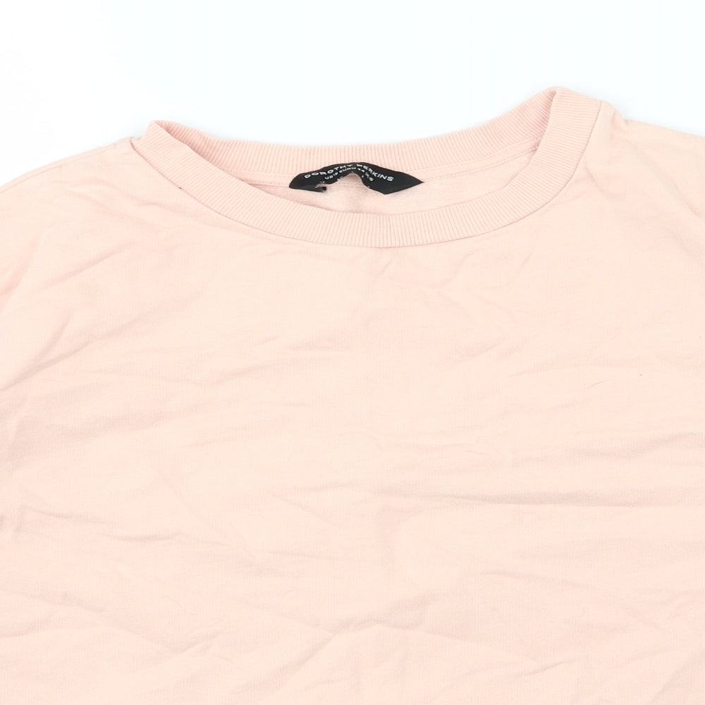 Dorothy Perkins Womens Pink  Jersey Pullover Sweatshirt Size 16