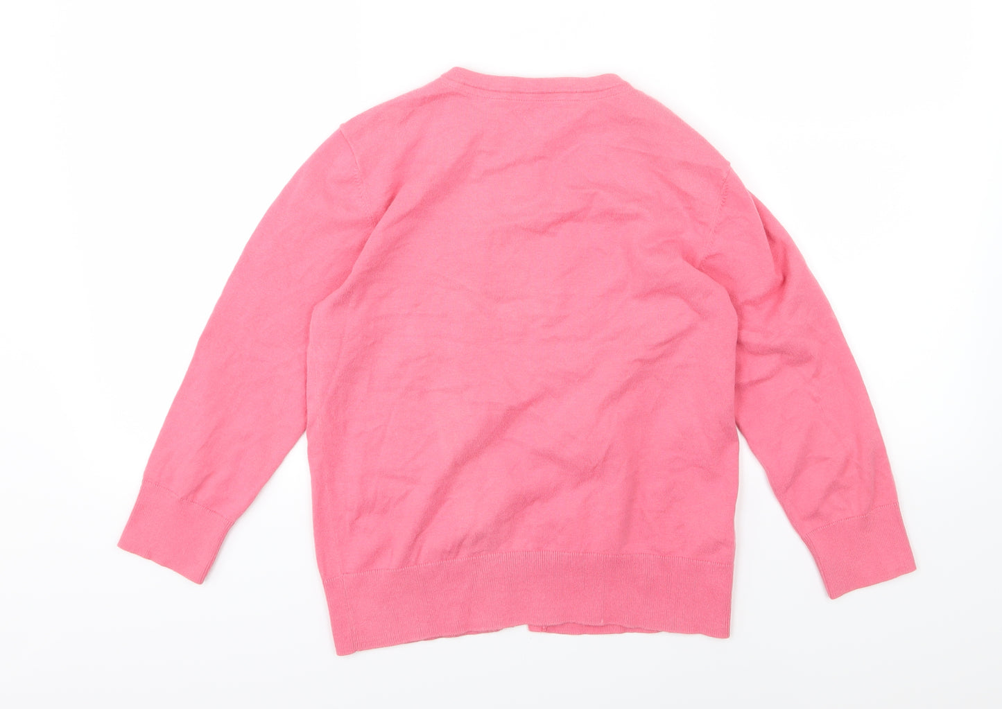 Laura Ashley Womens Pink  Knit Cardigan Jumper Size 8
