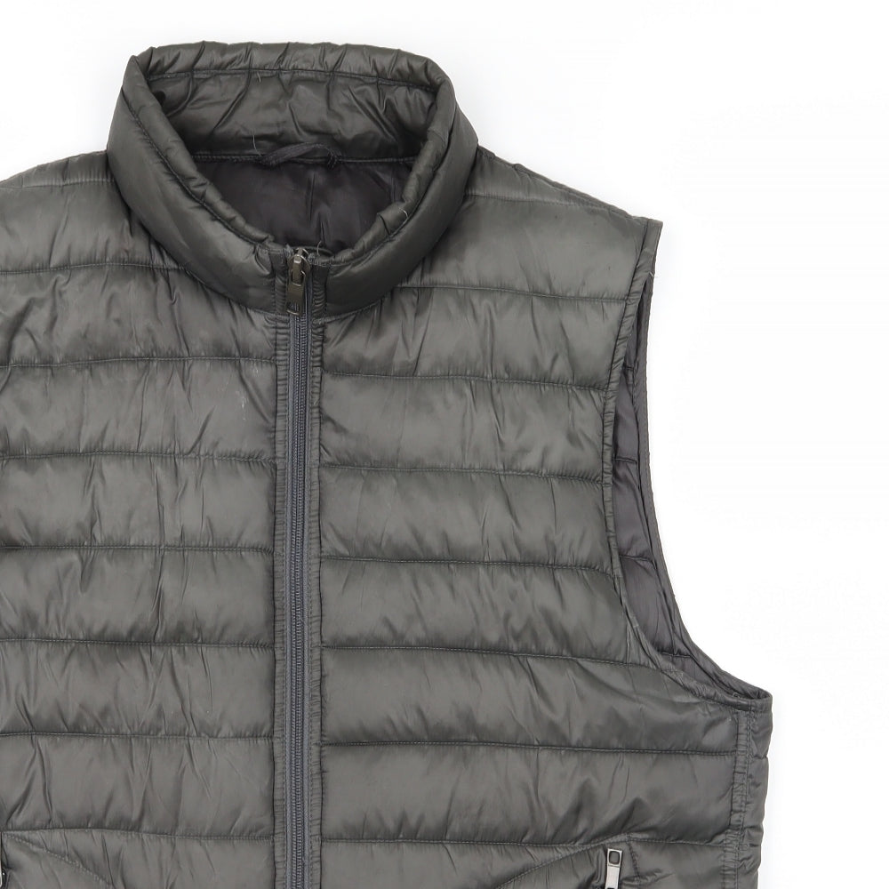 Zara Mens Grey   Gilet Jacket Size L