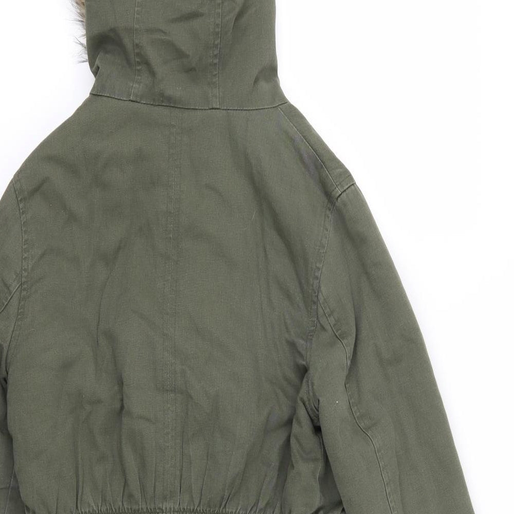 Start Smart Girls Green   Overcoat Coat Size 11-12 Years