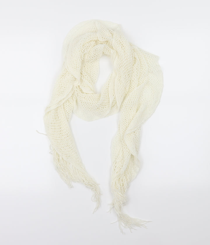 Preworn Womens Ivory  Knit  Scarf