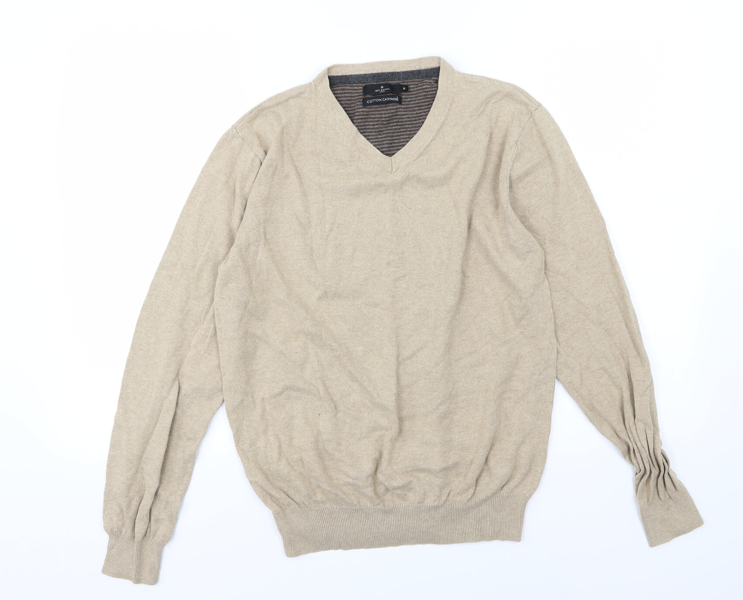Jeff Banks Mens Beige  Knit Pullover Jumper Size M