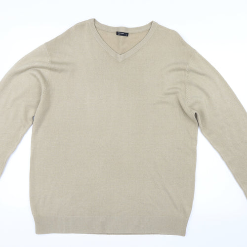 Cedarwood State Mens Beige  Knit Pullover Jumper Size XL