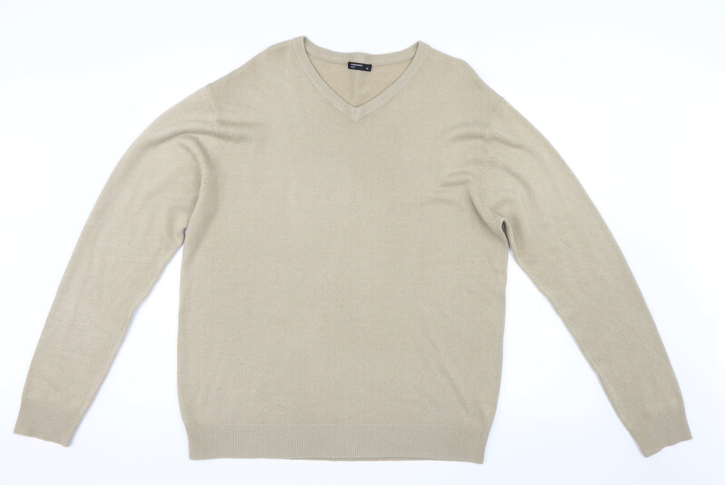 Cedarwood State Mens Beige  Knit Pullover Jumper Size XL