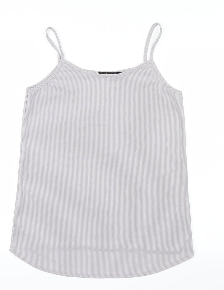 Boohoo Womens Grey Camisole T-Shirt Size 14