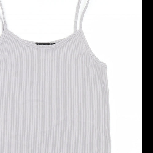 Boohoo Womens Grey   Camisole T-Shirt Size 14