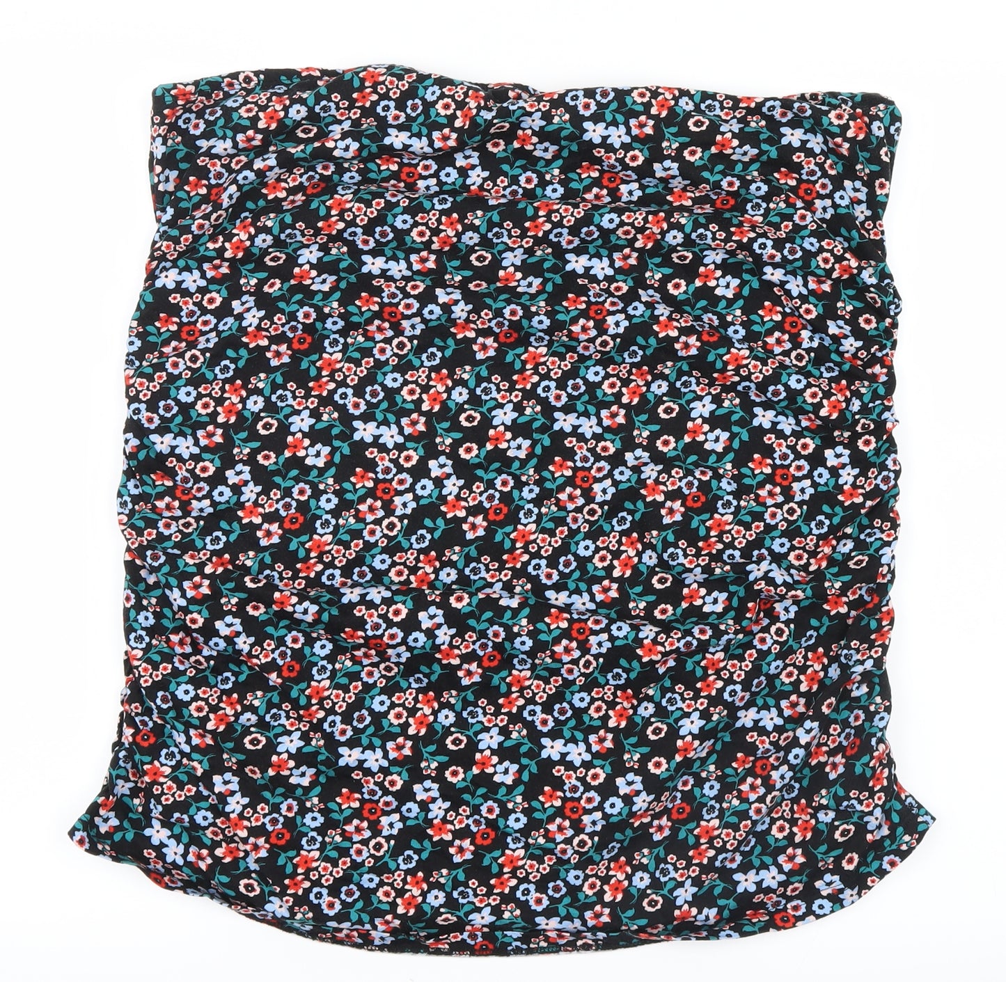 Dorothy Perkins Womens Black Floral  Basic T-Shirt Size 20