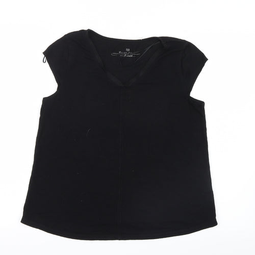 Tex  Womens Black   Basic T-Shirt Size S