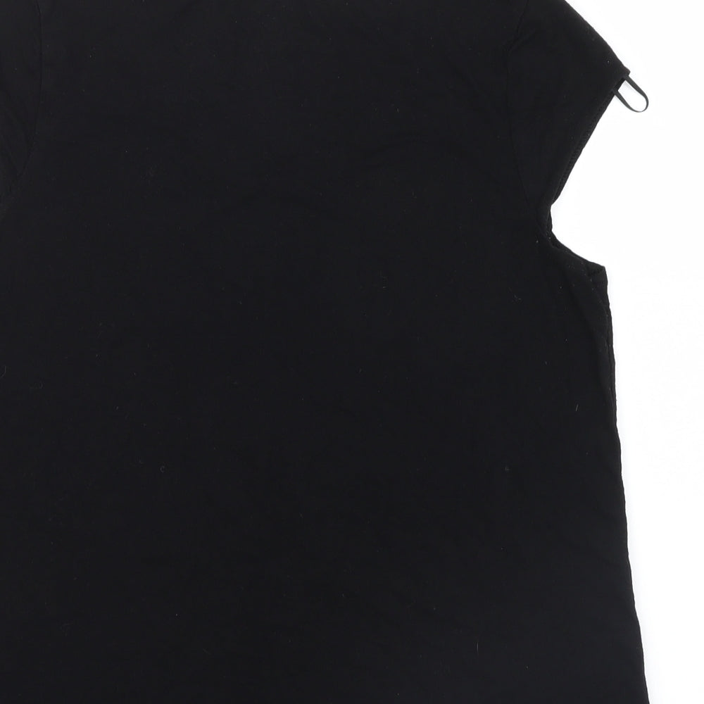 Tex  Womens Black   Basic T-Shirt Size S