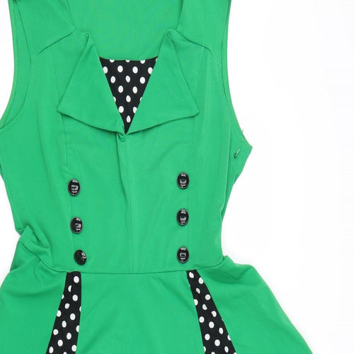 Vicabo Womens Green   Shirt Dress  Size 18
