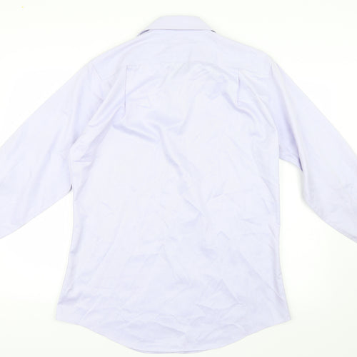 Pronto Uomo Mens Blue    Button-Up Size 15.5