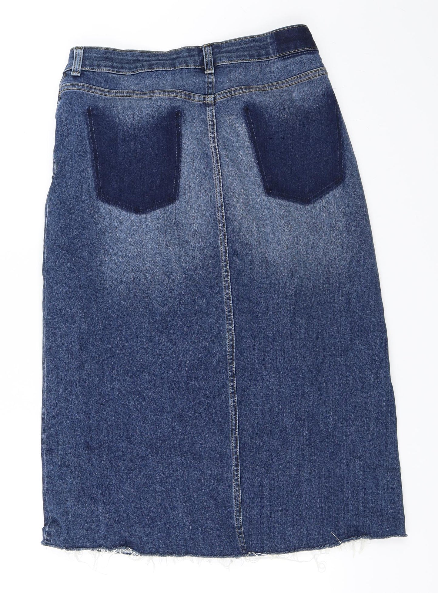 Marks and Spencer Womens Blue  Denim A-Line Skirt Size 10