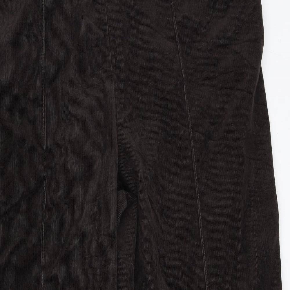 Marks and Spencer Womens Brown  Corduroy Trousers  Size 20 L27 in