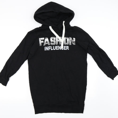 Pep&Co Womens Black   Pullover Hoodie Size 10  - Fashion Influencer