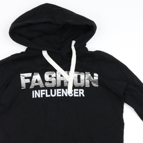 Pep&Co Womens Black   Pullover Hoodie Size 10  - Fashion Influencer