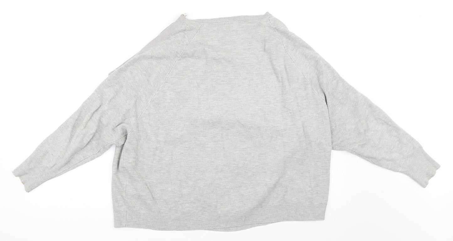 Zara Womens Grey   Pullover Jumper Size M
