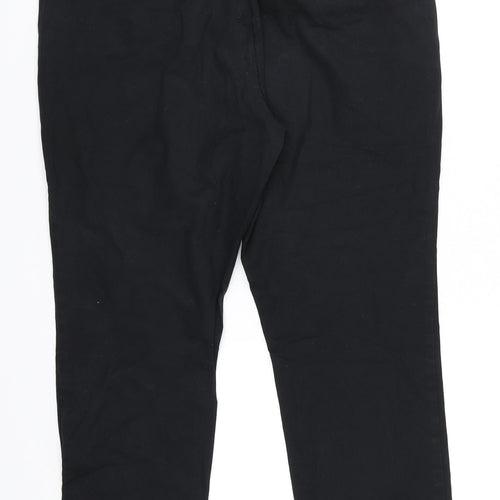 Marks and Spencer Womens Black   Chino Trousers Size M L26 in