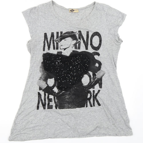 RB Womens Grey   Basic T-Shirt Size M