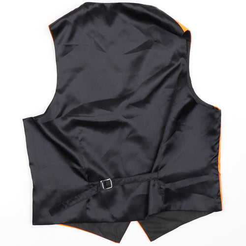 Piscador Mens Orange    Suit Waistcoat Size XL