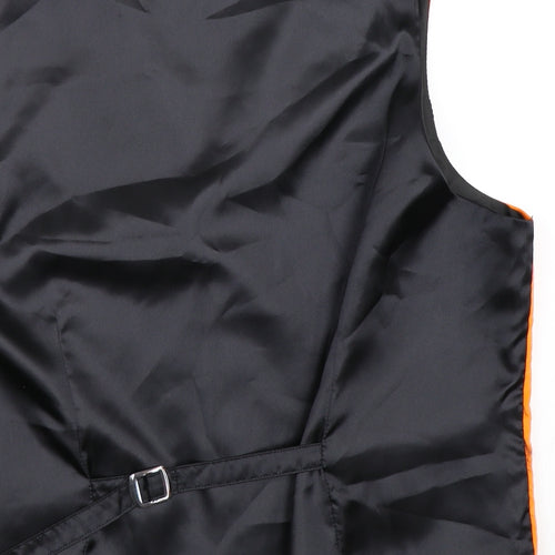 Piscador Mens Orange    Suit Waistcoat Size XL