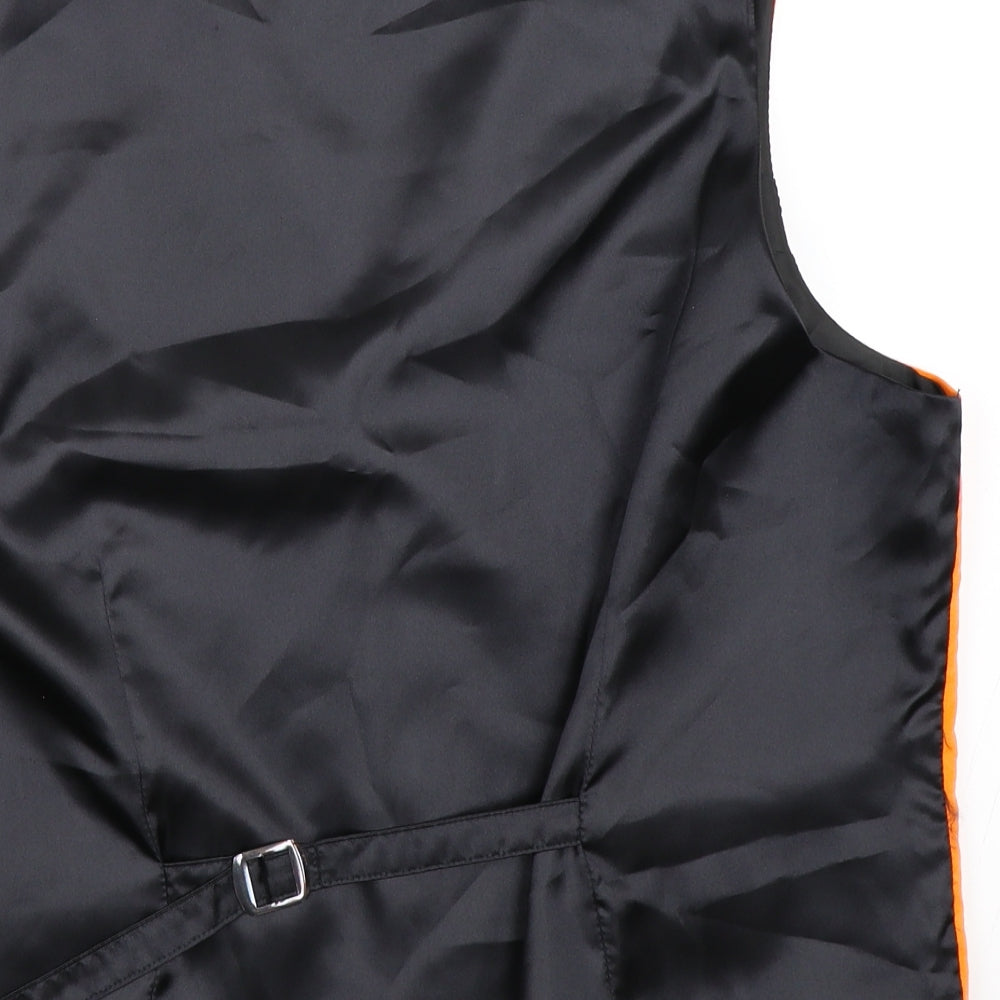 Piscador Mens Orange    Suit Waistcoat Size XL