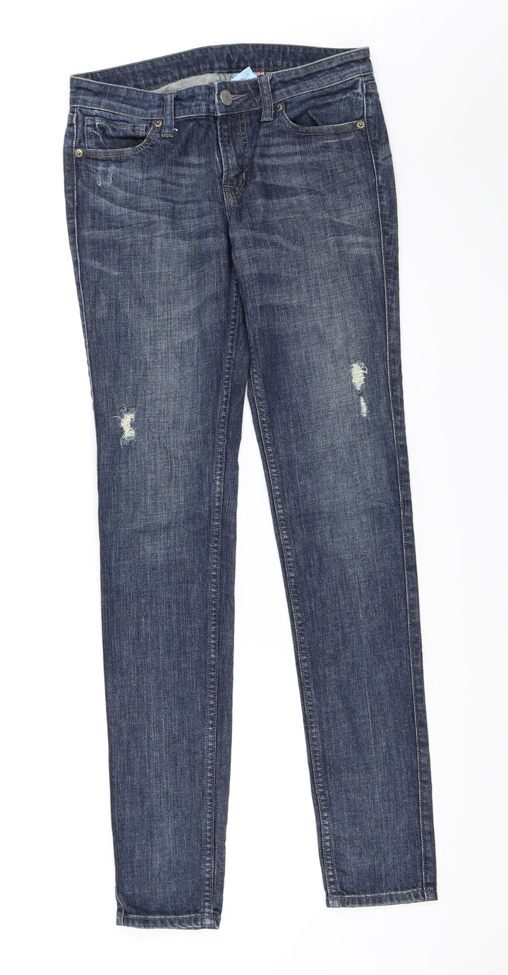 Preworn Womens Blue Denim Skinny Jeans Size 6 L33 in