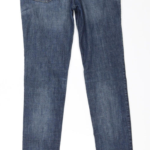 Preworn Womens Blue  Denim Skinny Jeans Size 6 L33 in