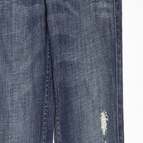Preworn Womens Blue  Denim Skinny Jeans Size 6 L33 in