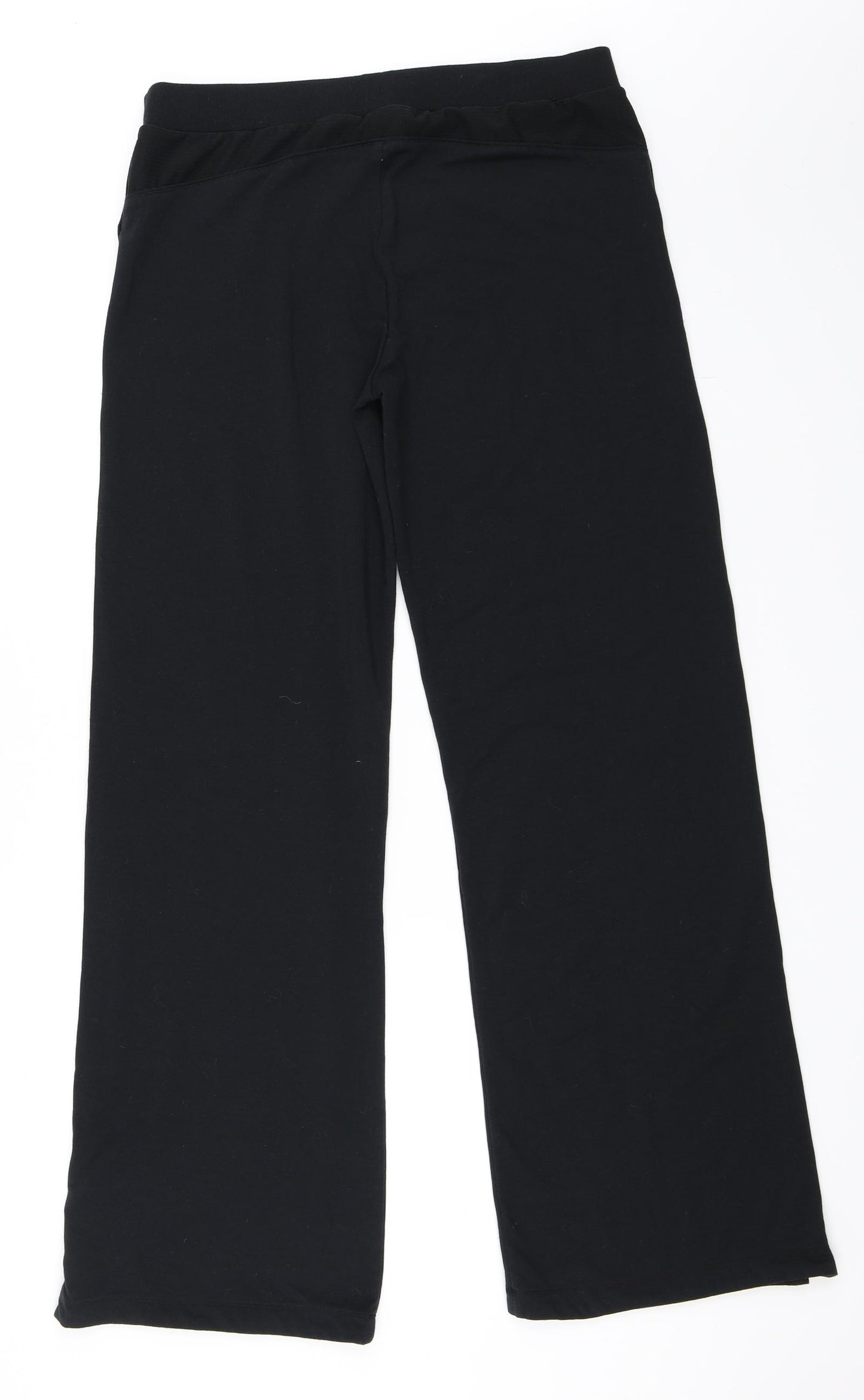 TITLE Womens Black   Sweatpants Trousers Size 14 L31 in