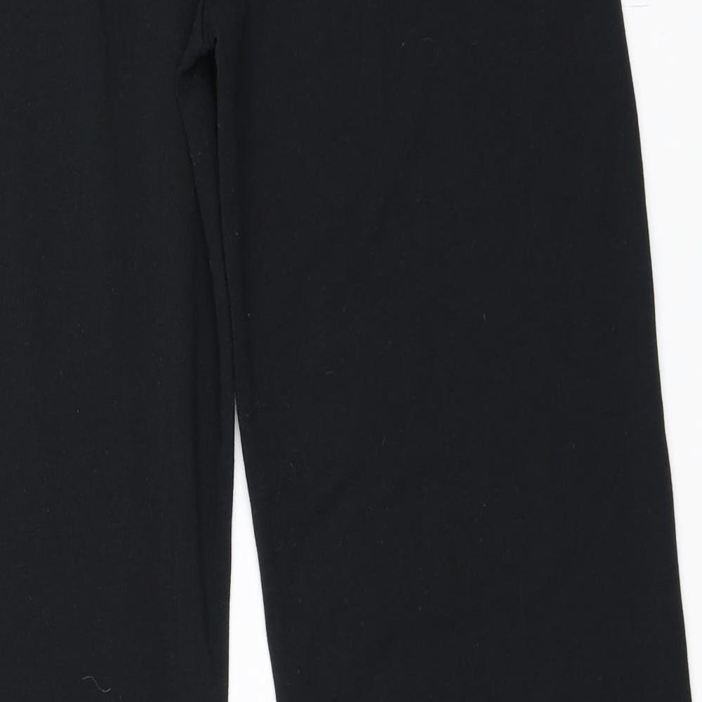 TITLE Womens Black   Sweatpants Trousers Size 14 L31 in