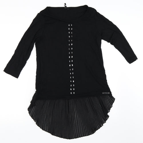 Miss Baron Womens Black   Basic Blouse Size L