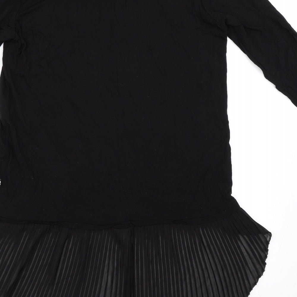 Miss Baron Womens Black   Basic Blouse Size L