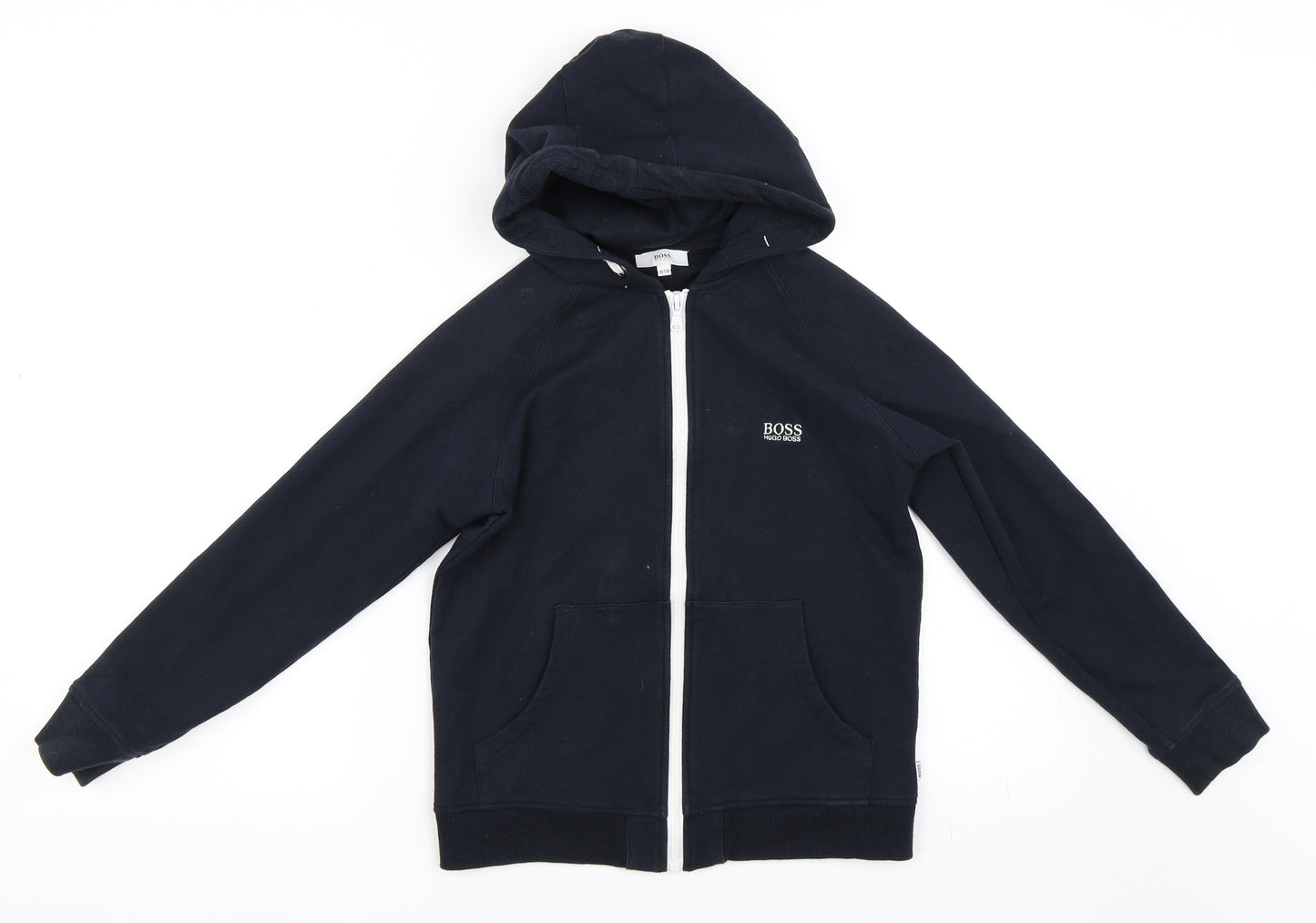 HUGO BOSS Boys Blue   Full Zip Hoodie Size 10 Years